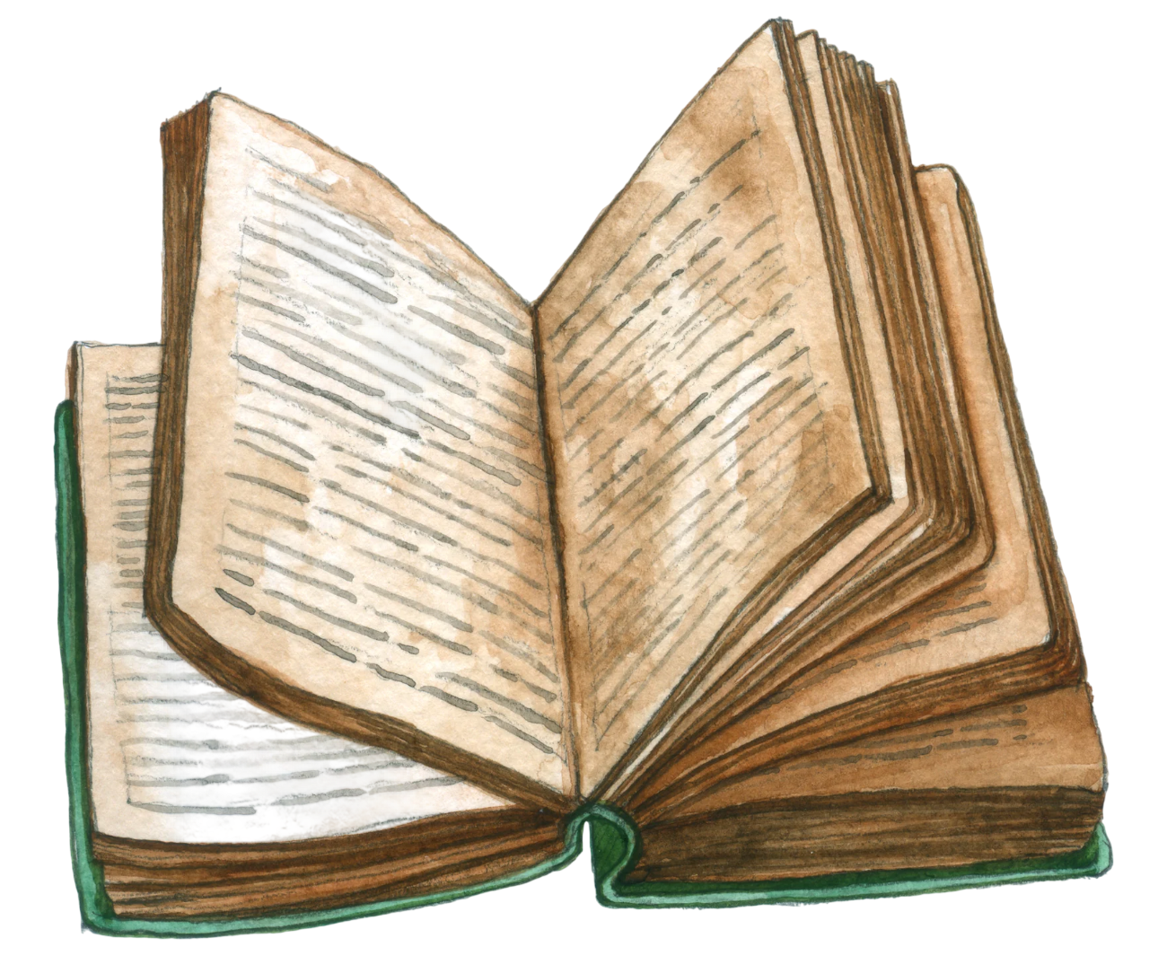 Open vintage book icon